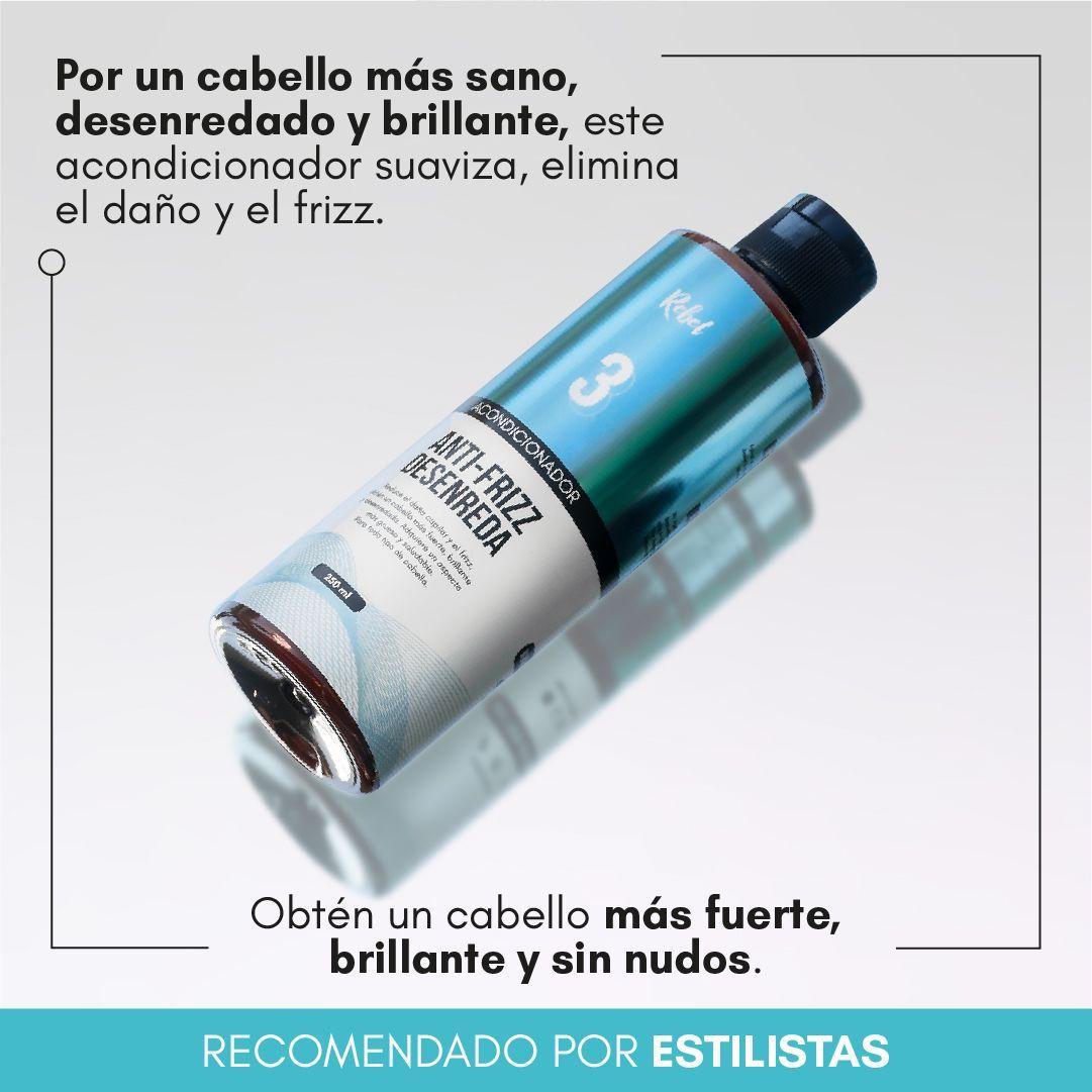 Acondicionador Anti-Frizz, Desenreda y Brillo - Paso 3-5