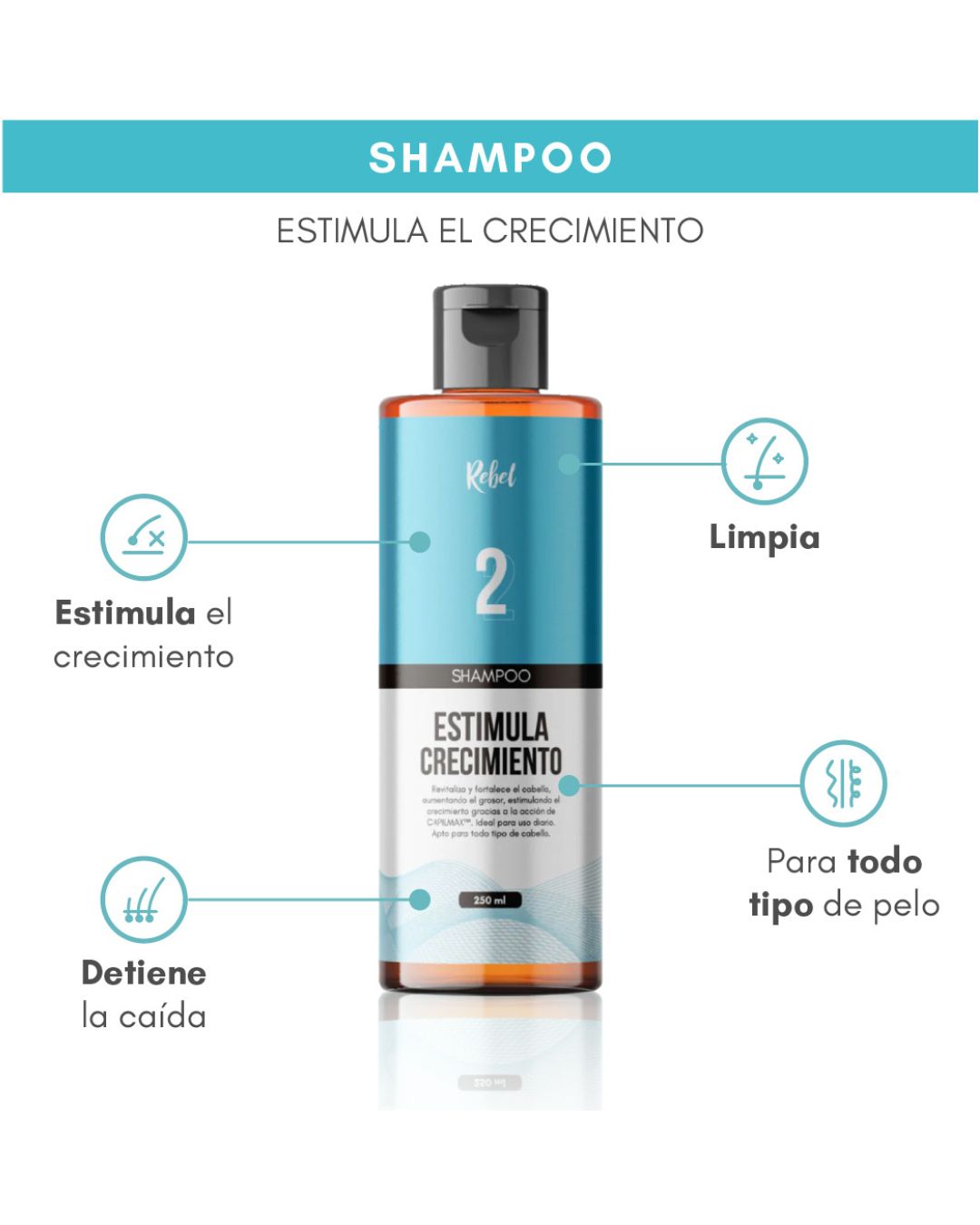 Shampoo Estimula el Crecimiento - Paso 2-5