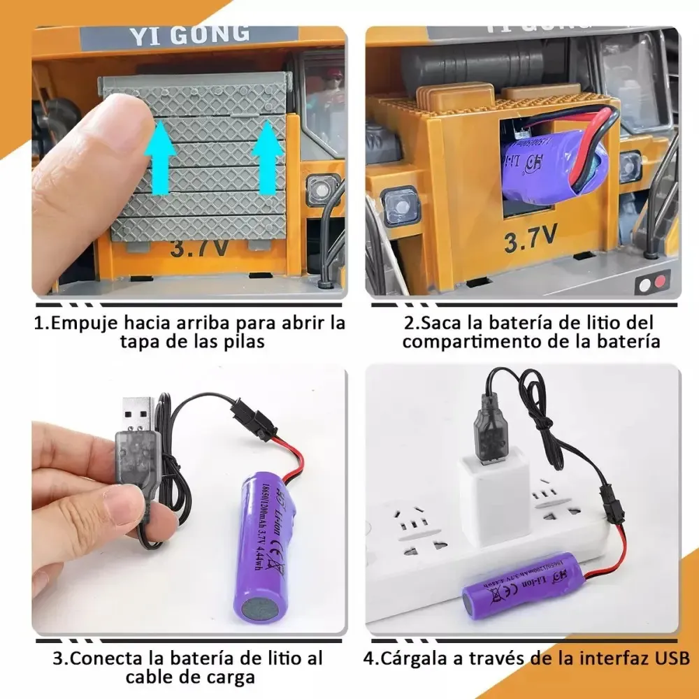 Camion Juguete Control Remoto Vehiculo Tolva De Ingenieria-2
