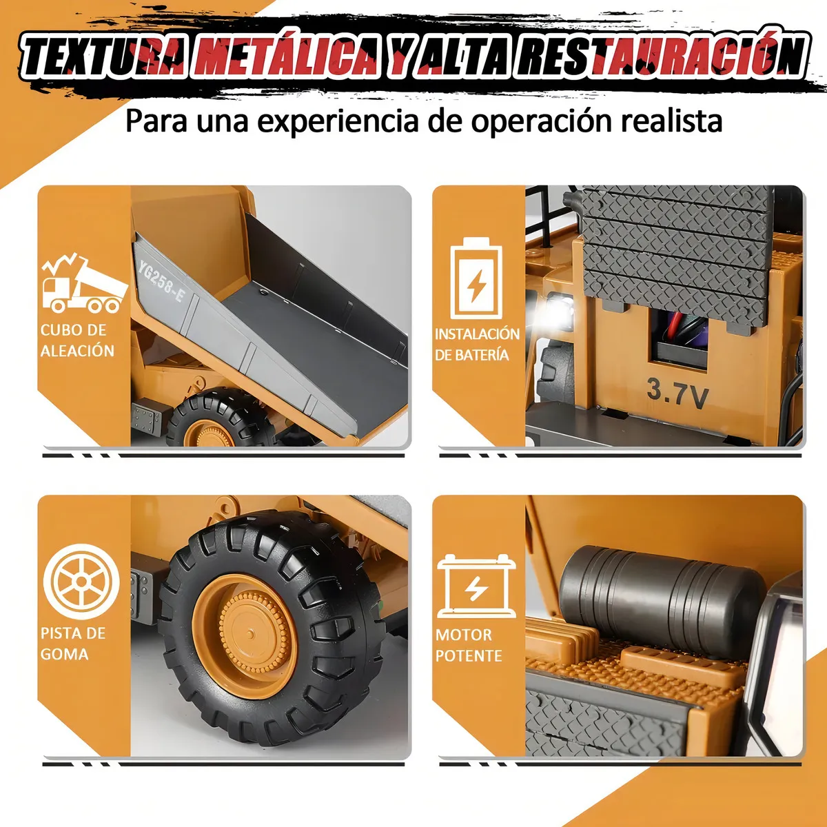 Camion Juguete Control Remoto Vehiculo Tolva De Ingenieria-3