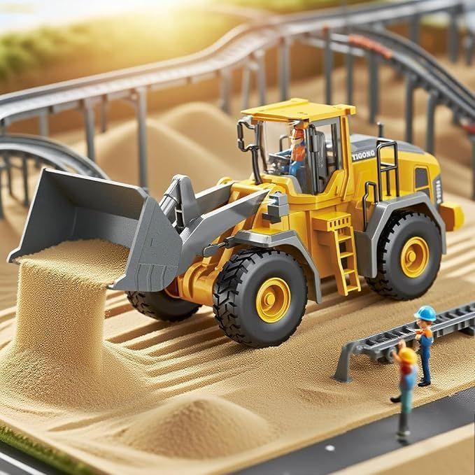 Excavadora Juguete Control Remoto Vehiculo Ingenieria-3