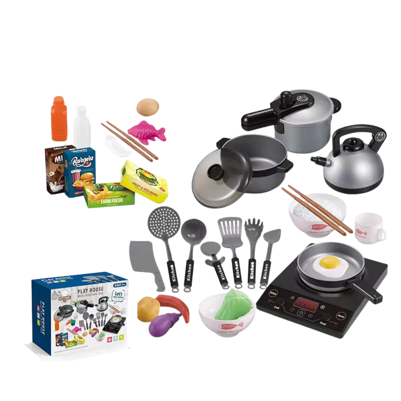 Set Cocina De Juguete Con Ollas Luces Y Sonidos-3