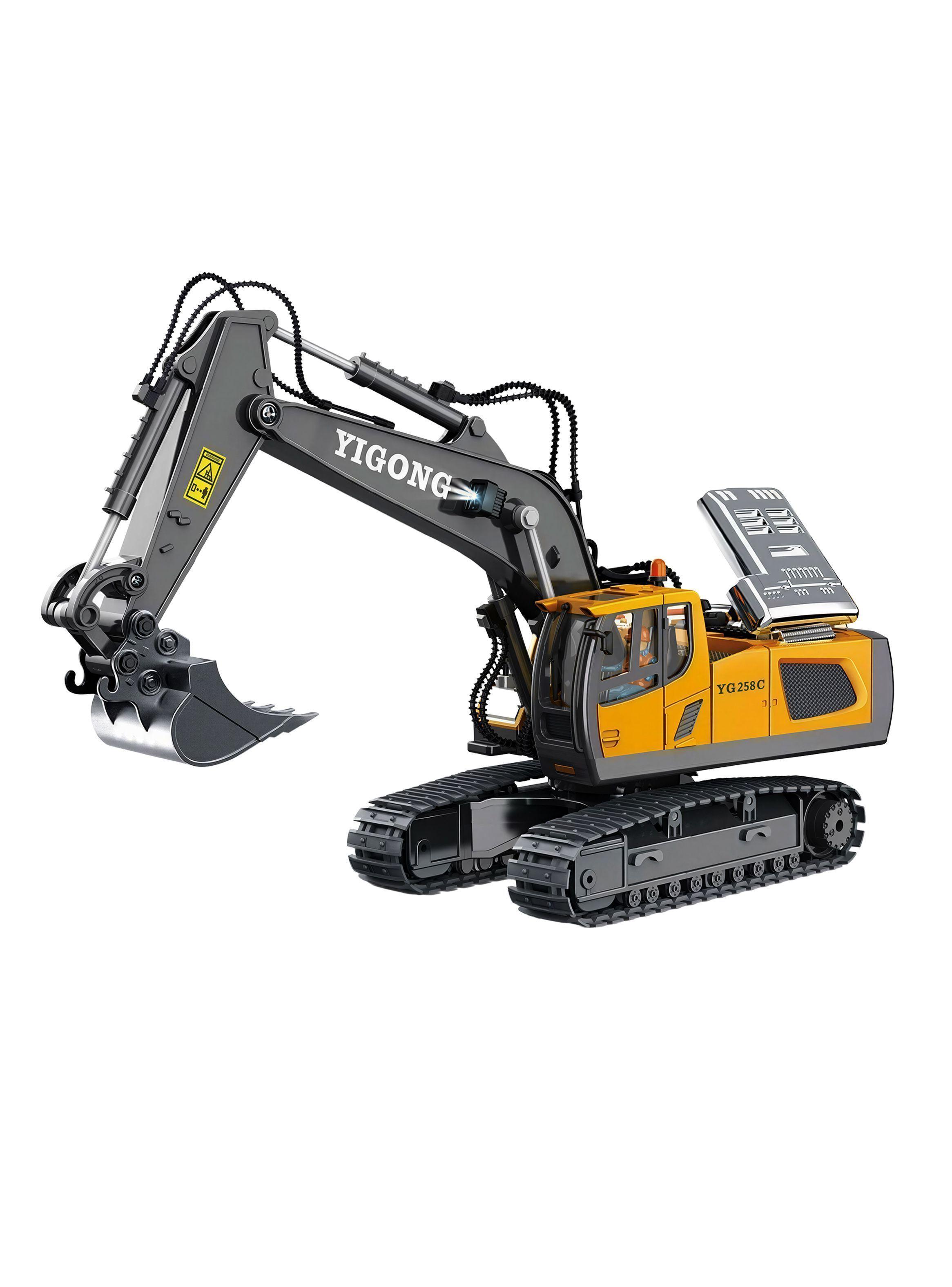 Excavadora Control Remoto Juguete ROLIN con 2 baterias alta duracin 11 Canales 2 4Ghz-3