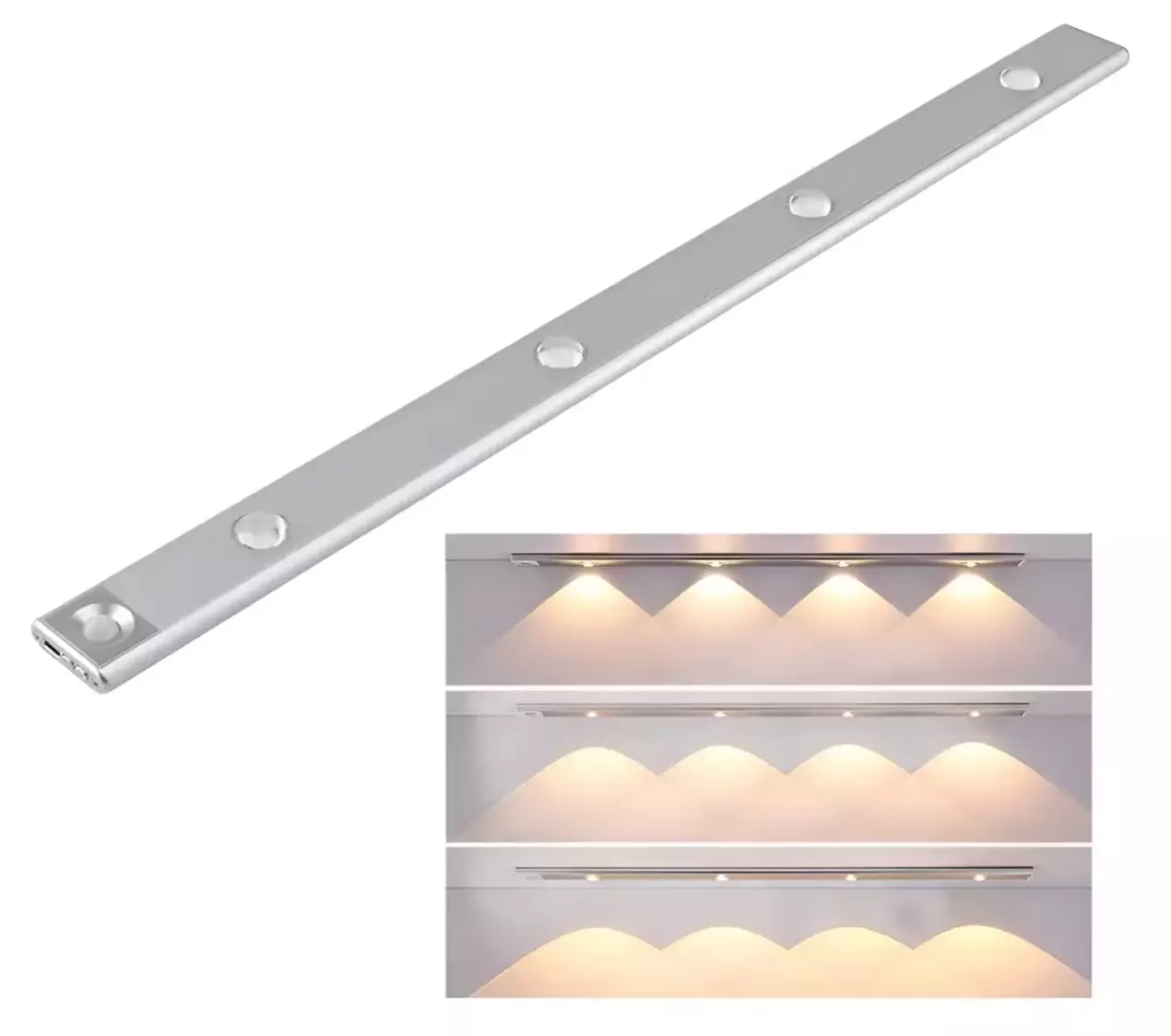 Luz Barra LED Recargable con Sensor de Movimiento Multiuso-2