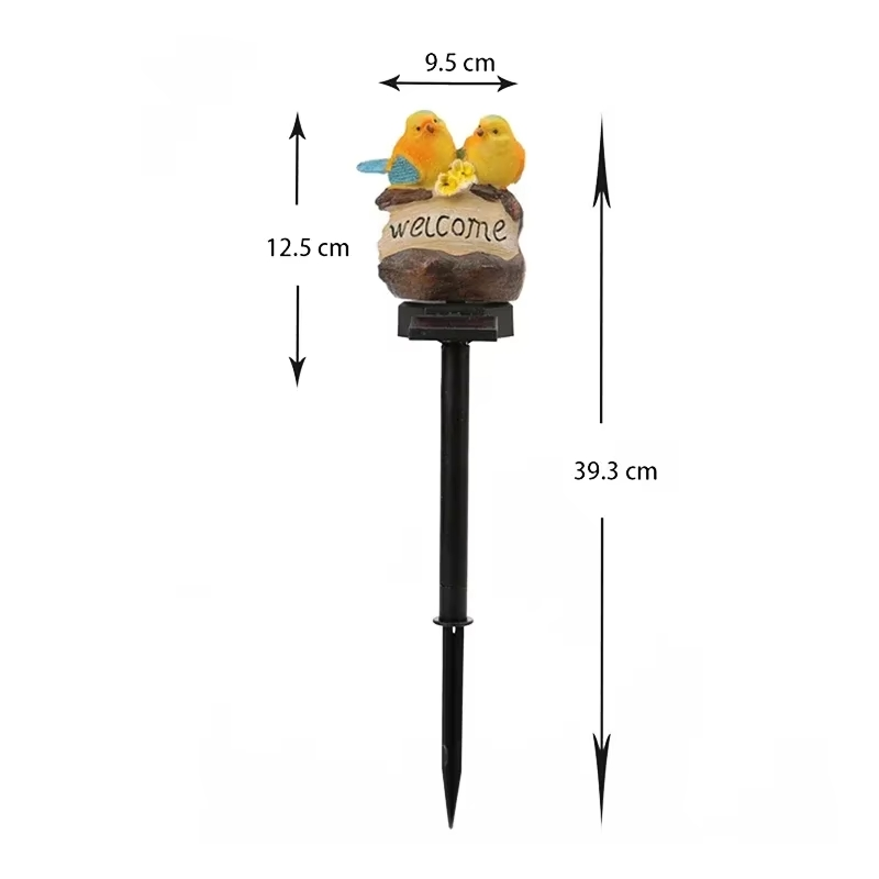 Estaca Aves Welcome Solar-3