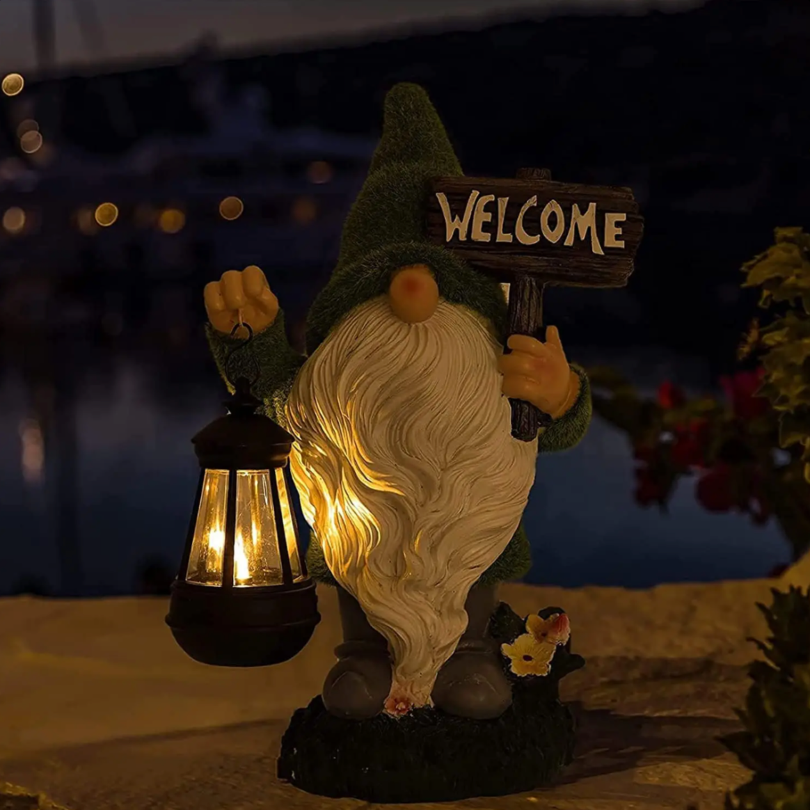Estatua Gnomo Solar - Farol Welcome-2