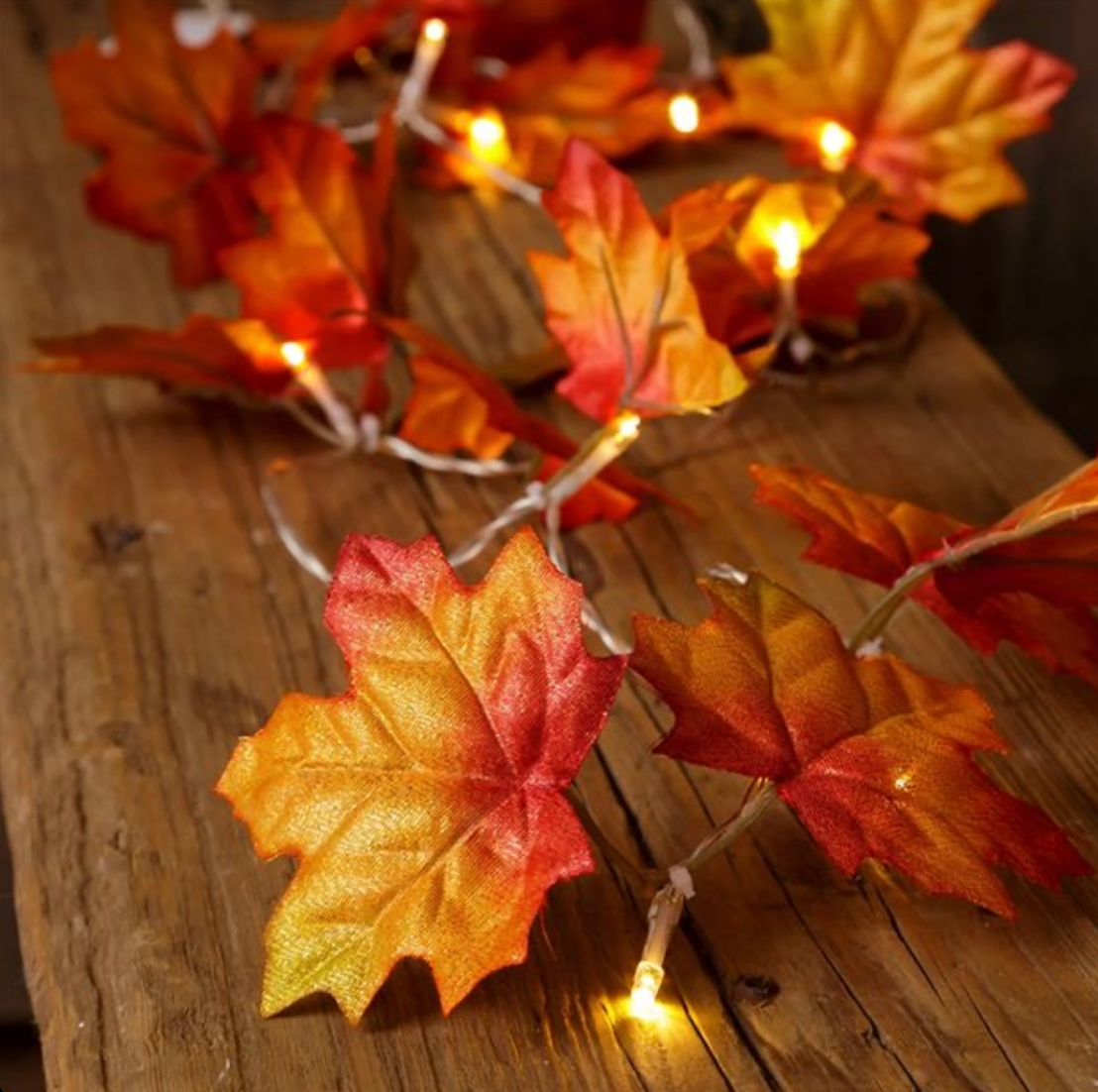 Guirnalda Hojas de Otoño Solar-2