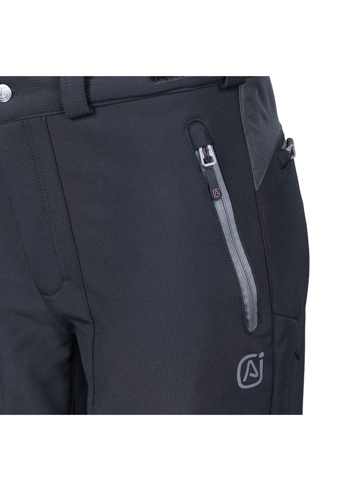 Pantalón Antiácido Térmico Off-Road Negro Mujer-1