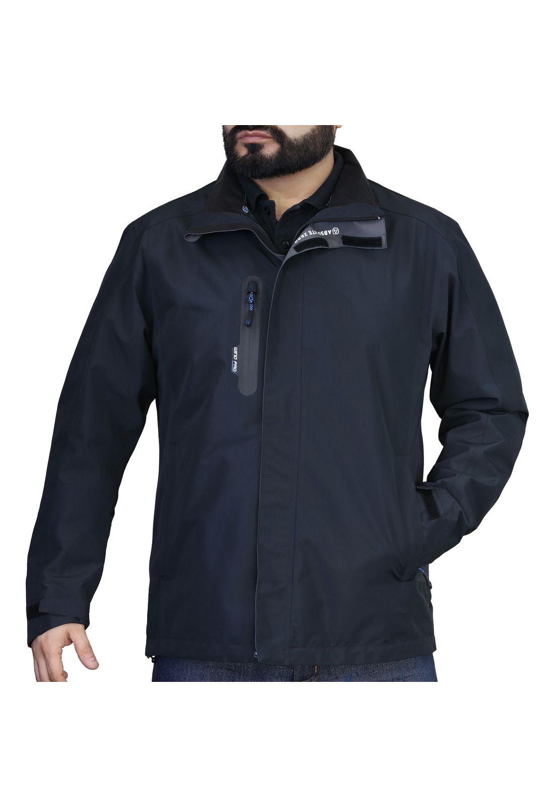 Cortaviento Hombre Impermeable  Azul Marino-3