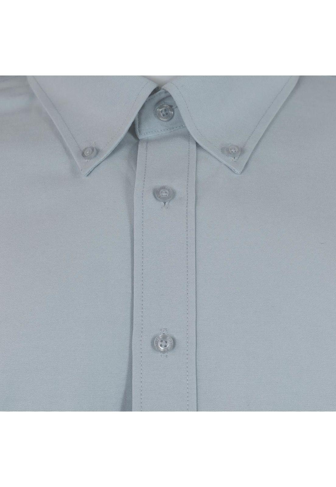 Camisa Oxford Manga Larga Gris UPF 20-7