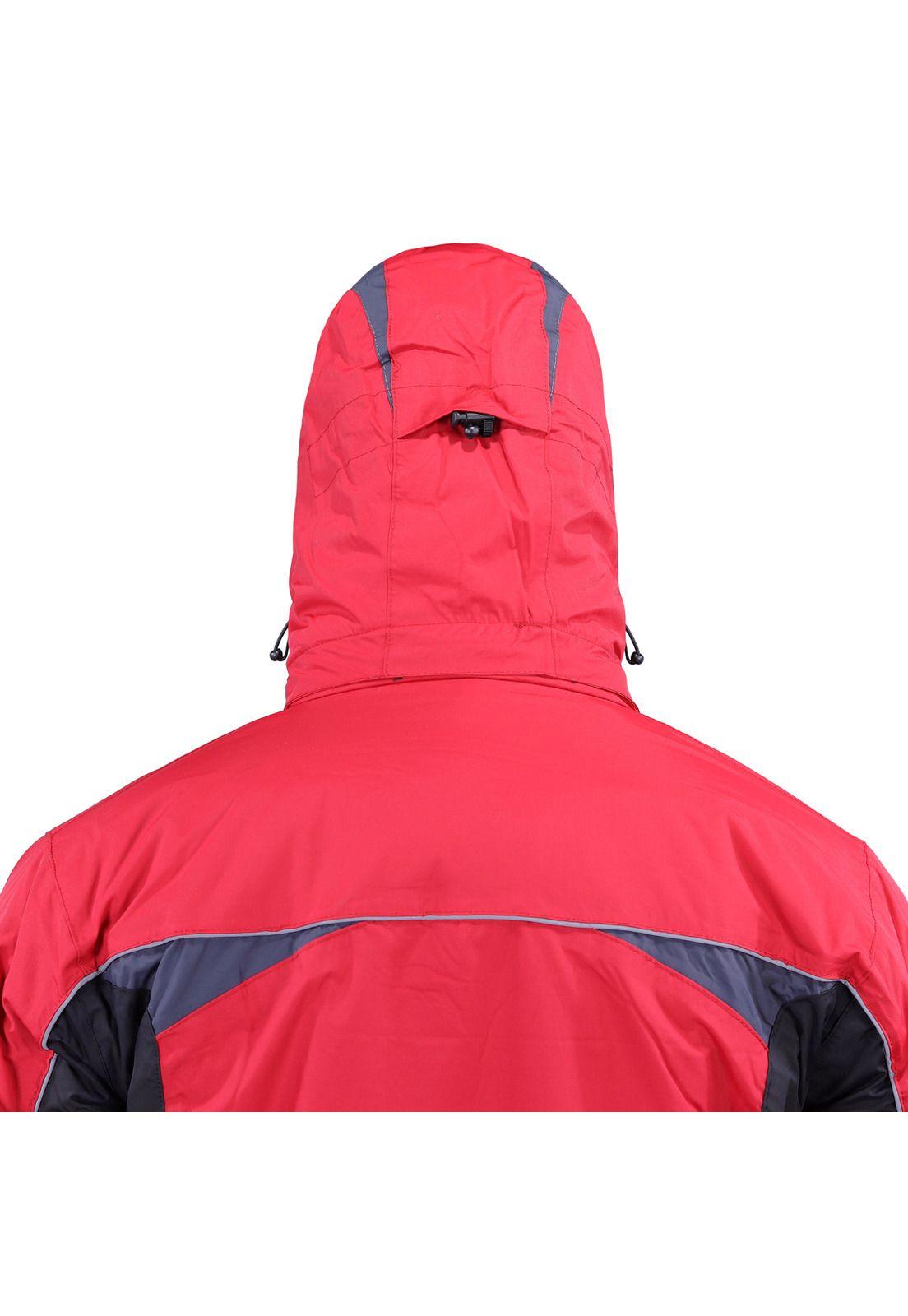Parka Hombre 3 en 1 Rojo/Negro Z-0400-7