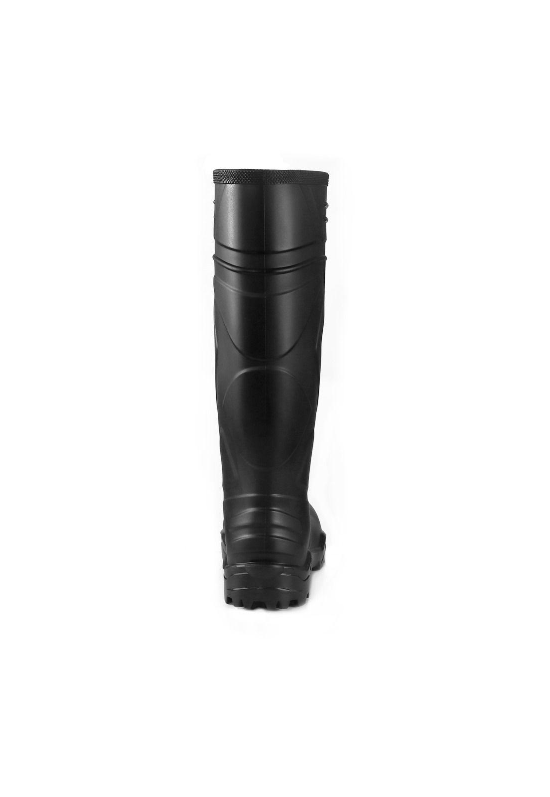 Bota PVC 942 Punta de Acero Negra Para Lluvia-3