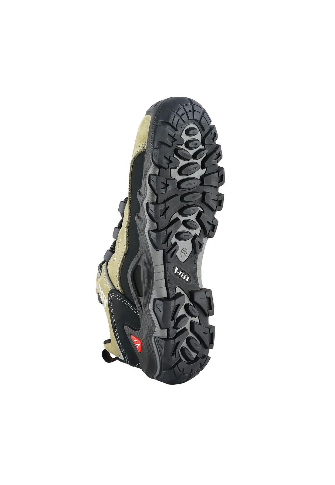 Zapato V11 Nobuck beige/Negro Vflex-5