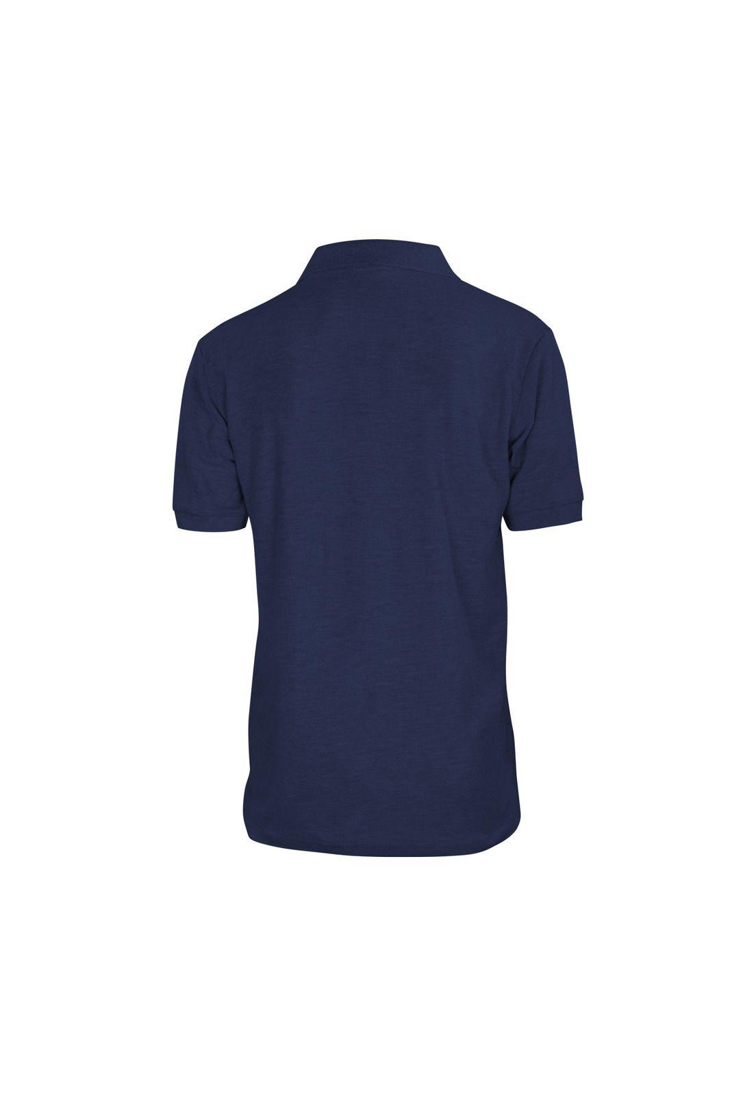Polera Pique Azul marino M/Corta UPF 35-2
