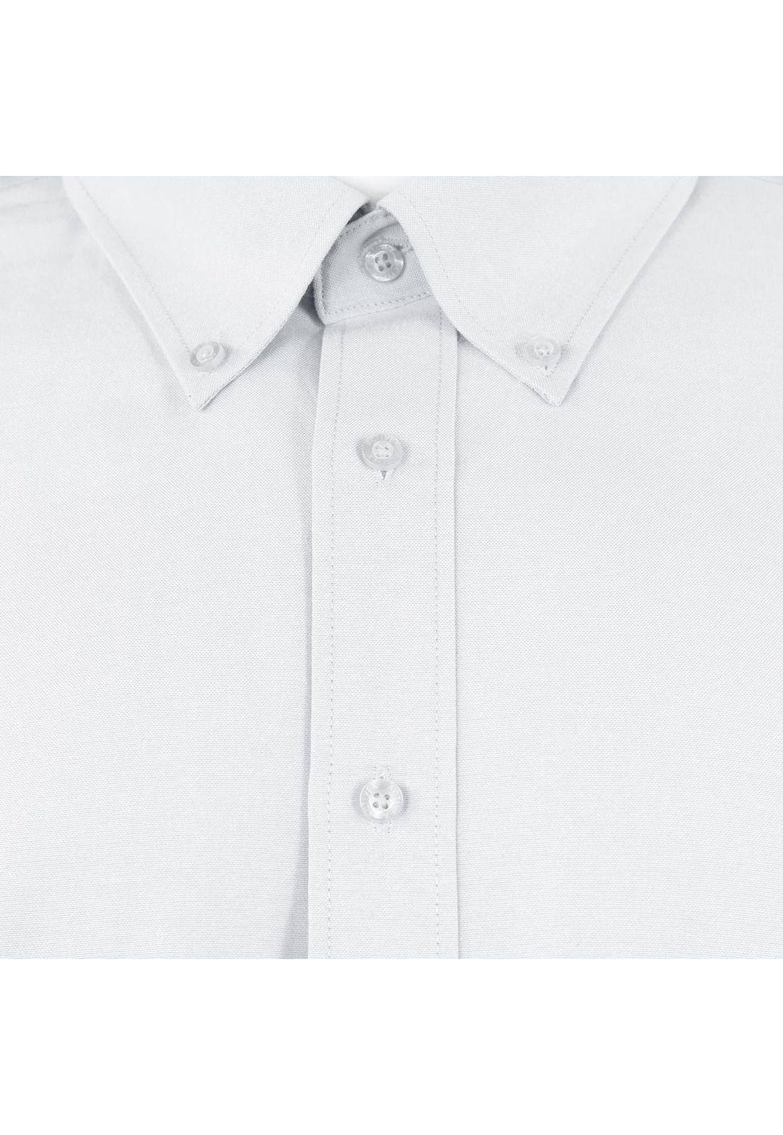 Camisa Oxford Manga Larga Blanca UPF 20-7