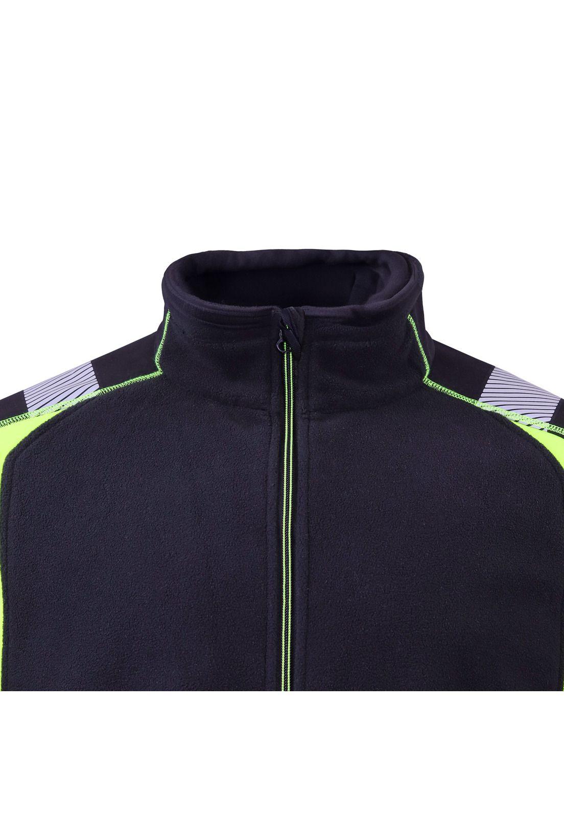 Chaqueta Micropolar Alta visibilidad Hombre Z-3600 Negro-2