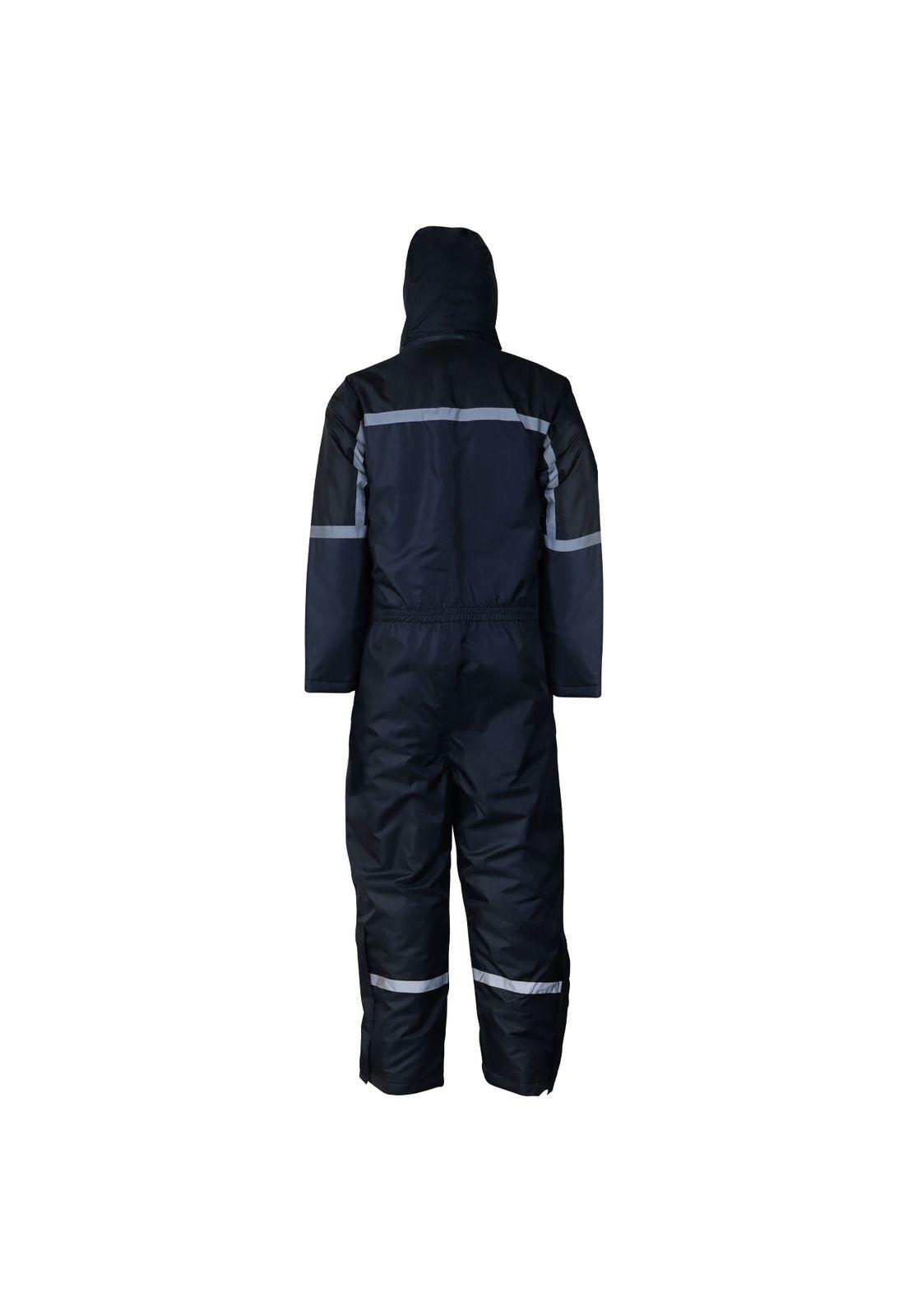 Buzo Térmico Azul/Negro Forro Franela-2