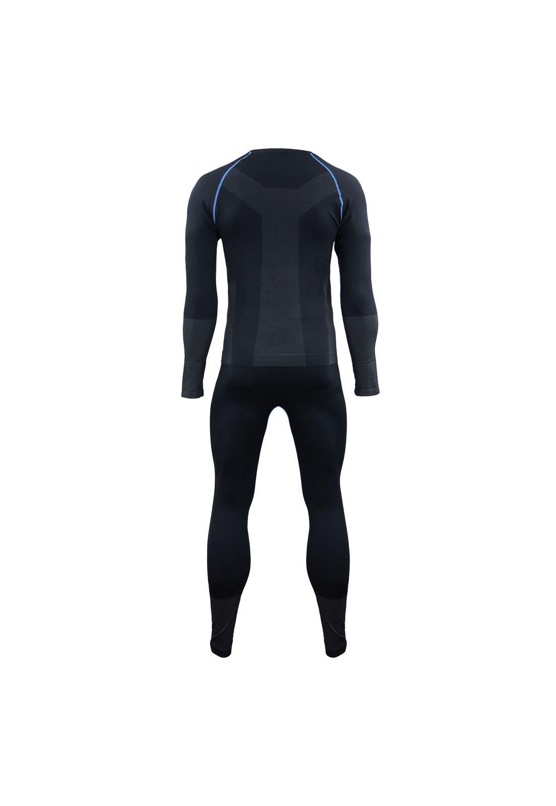 Conjunto primera capa térmico spandex color negro-1