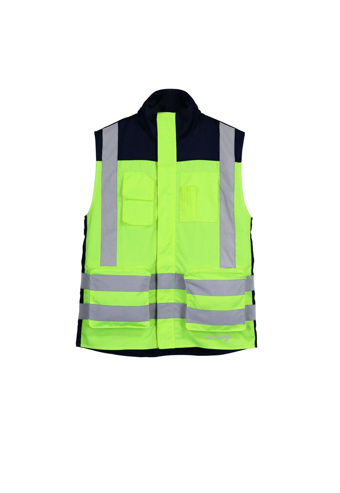 Chaleco Geólogo Gabardina Terra Bicolor Amarillo-0