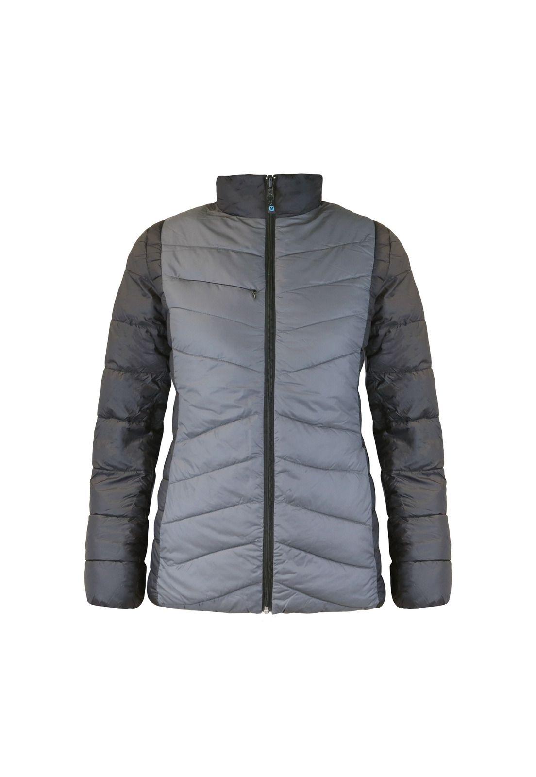 Parka Mujer Reversible Gris/Calipso-2