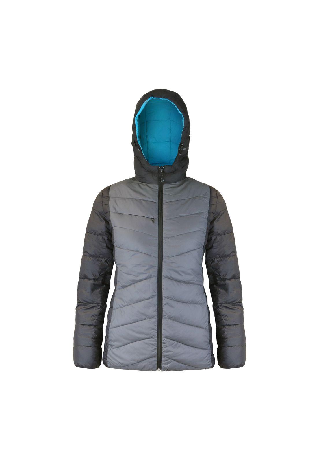 Parka Mujer Reversible Gris/Calipso-3