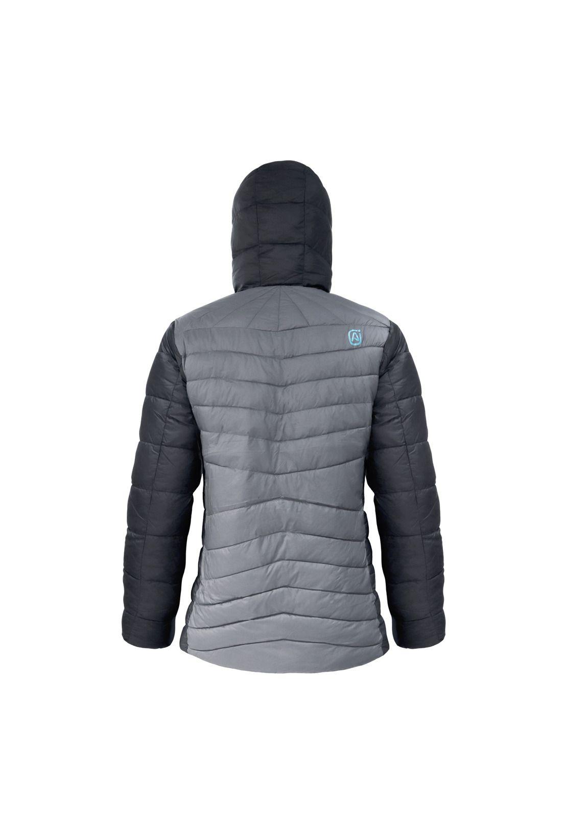 Parka Mujer Reversible Gris/Calipso-4