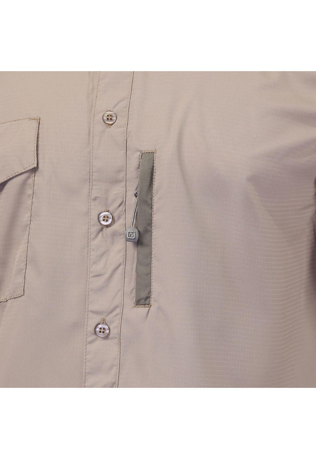Camisa Lightwind Poliéster Beige-3