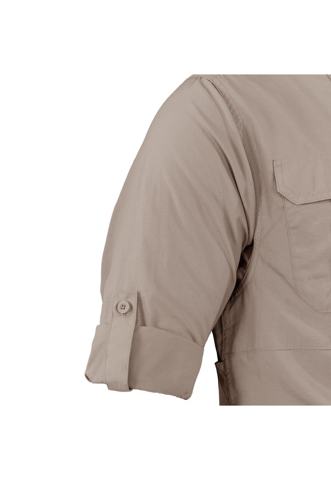 Camisa Lightwind Poliéster Beige-4
