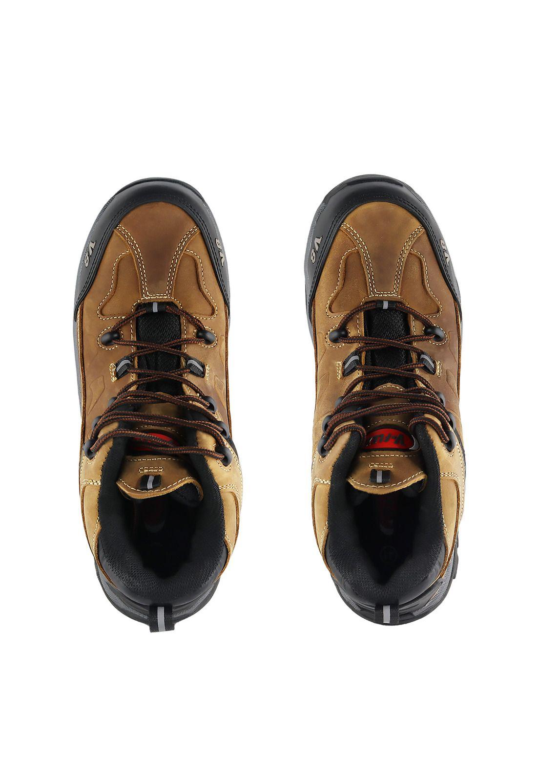 Zapato Seguridad V8 Crazy Café Vflex-4