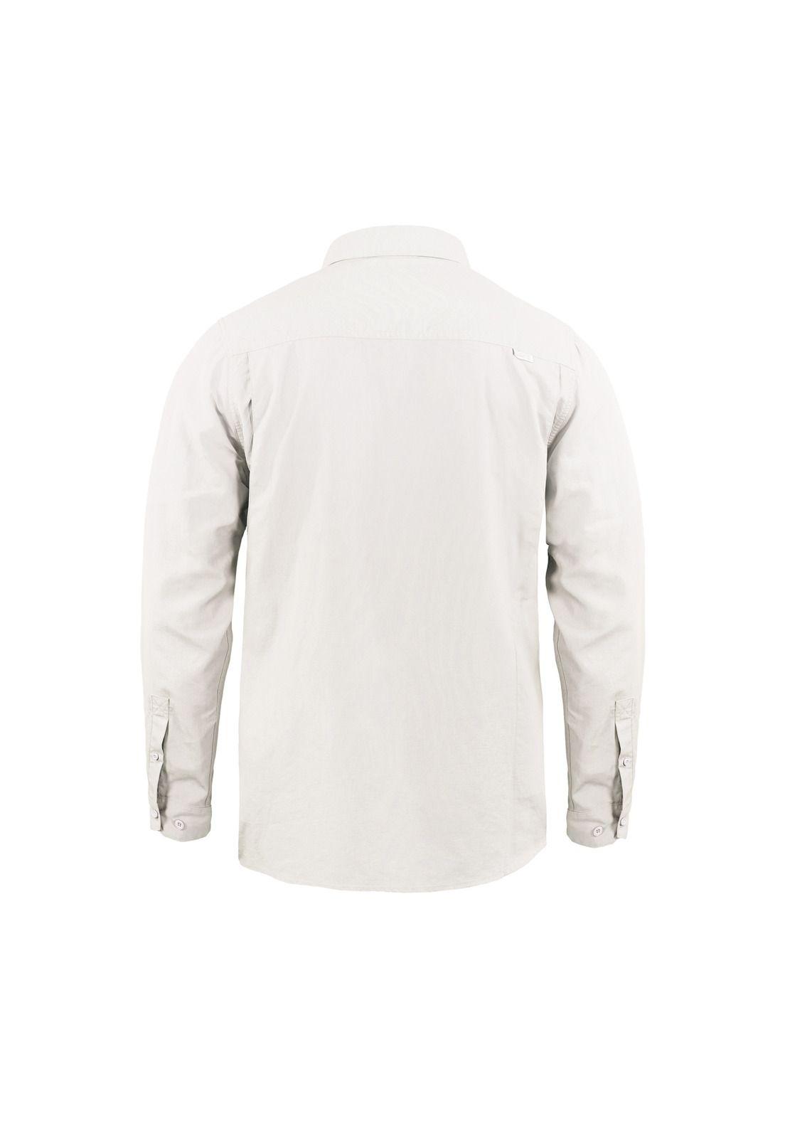 Camisa Outdoor Lightwind Ripstop Blanco Invierno UV-1