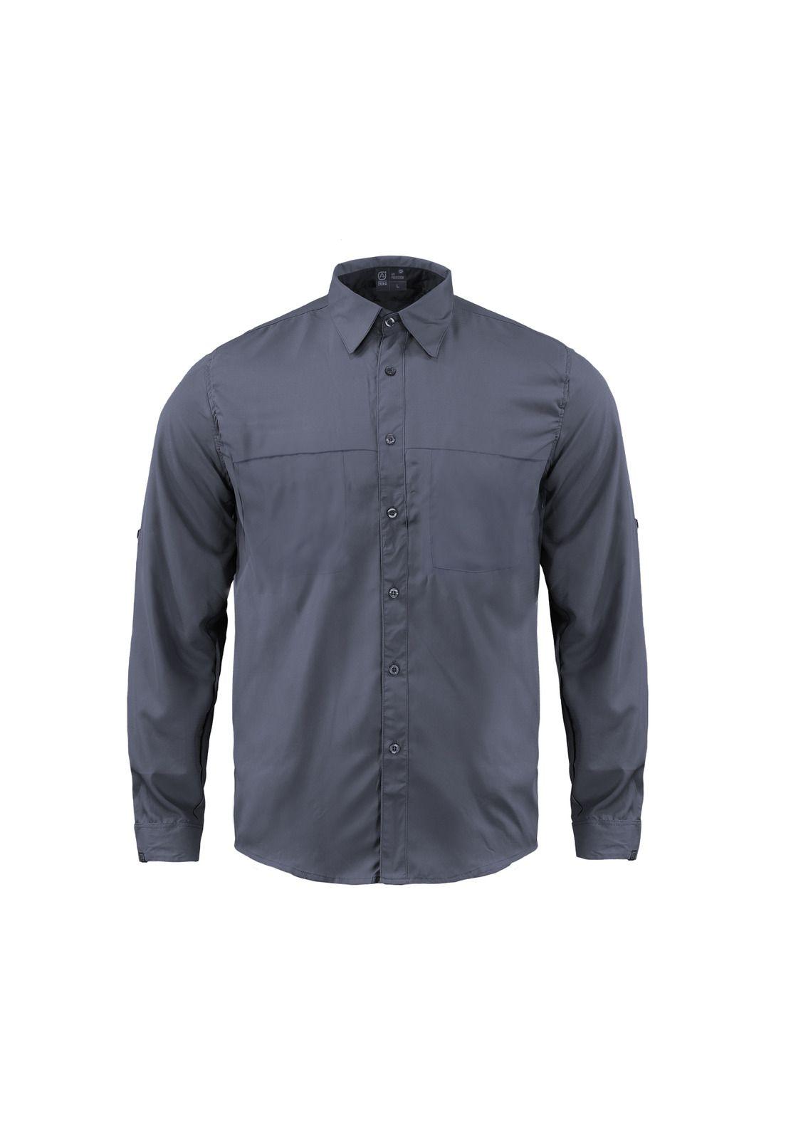 Camisa Lightwind Poliéster Gris-0