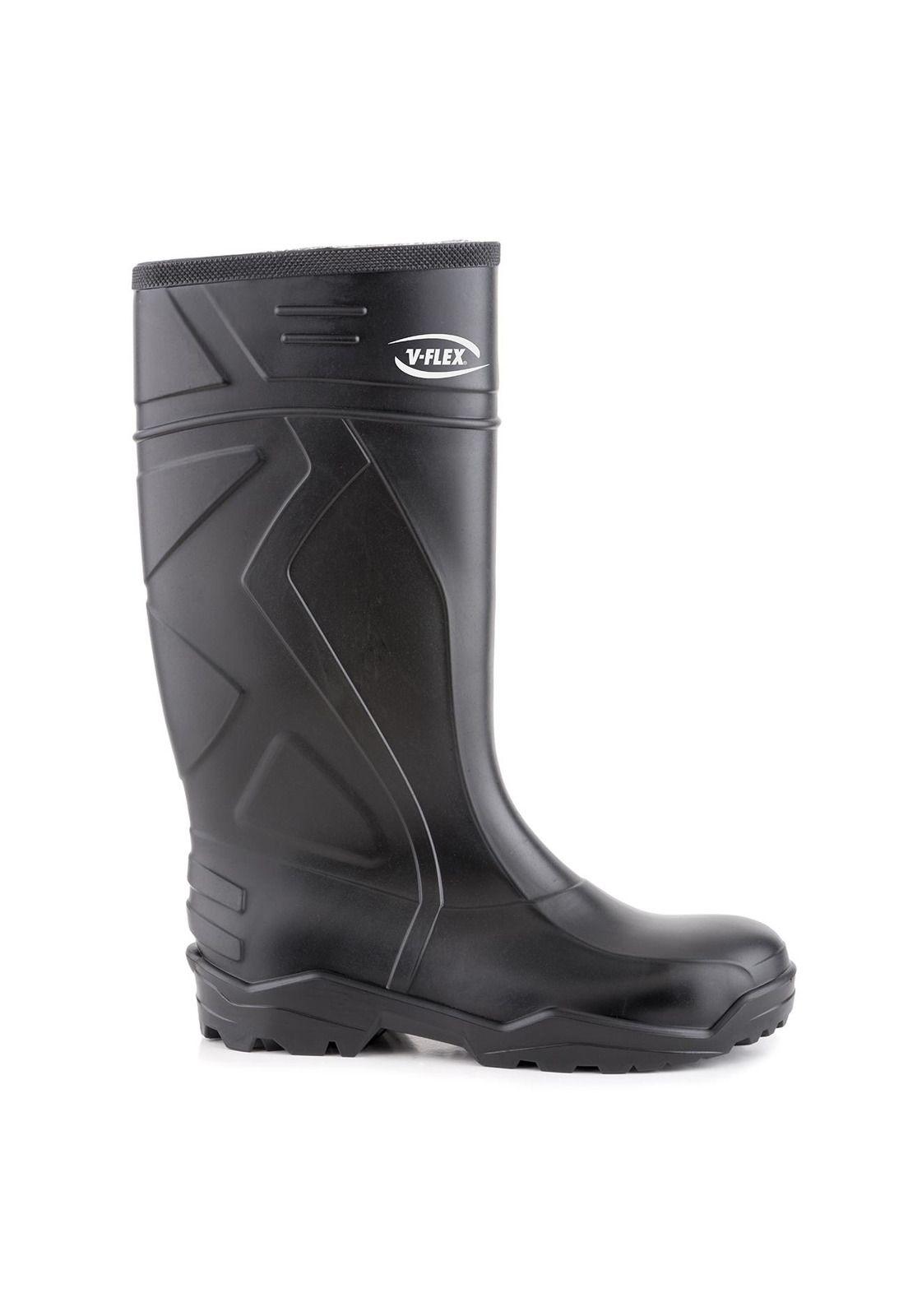 Bota PVC 940 Punta y Plantilla Acero Negra Para Lluvia-0