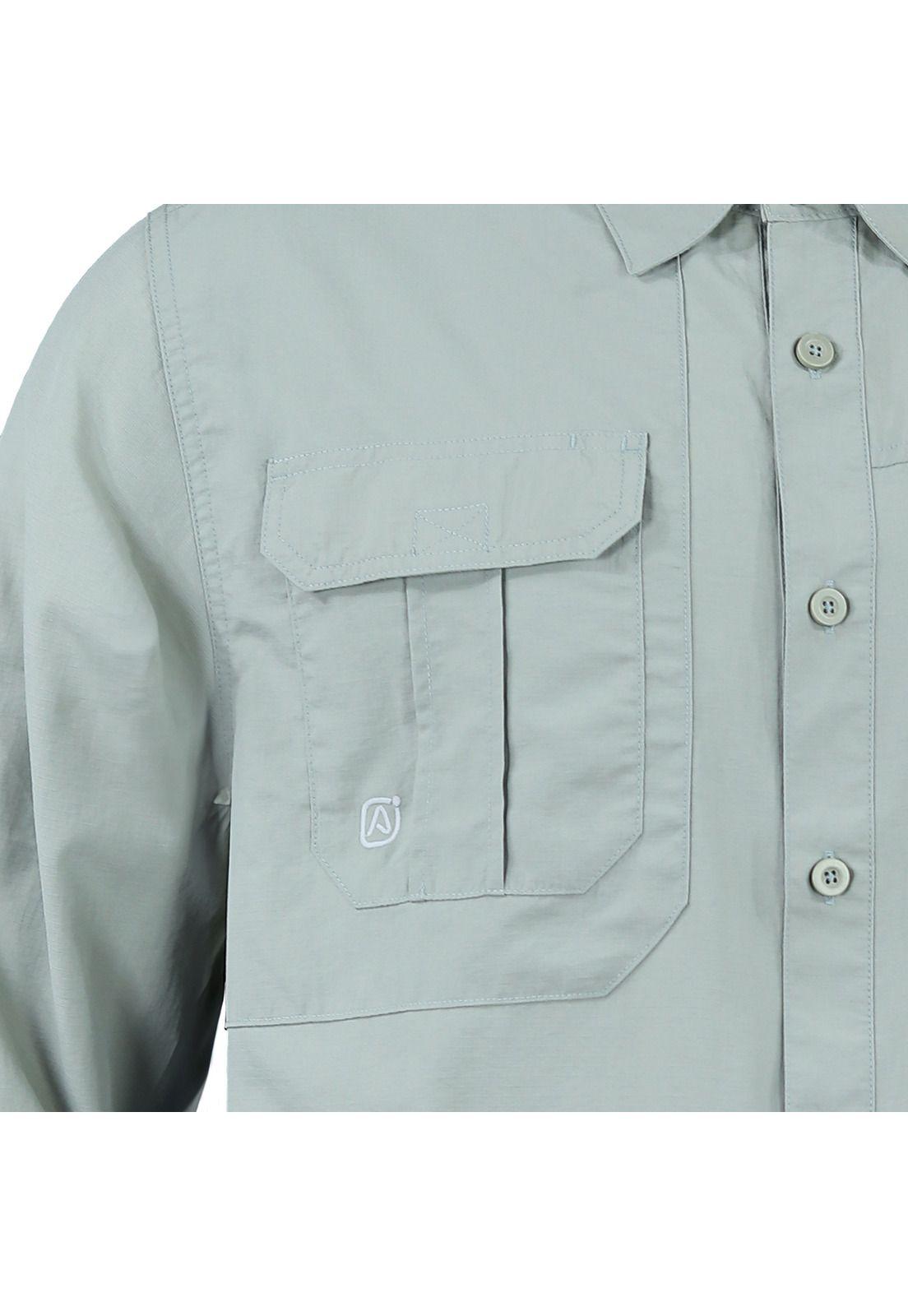 Camisa manga larga cuello camisero Hombre Lightwind H2300-3