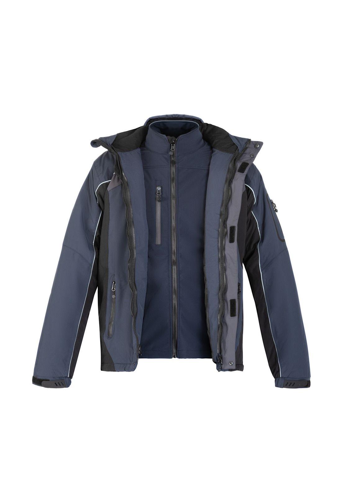 Parka Hombre 3 en 1 Azul Z-9500-4