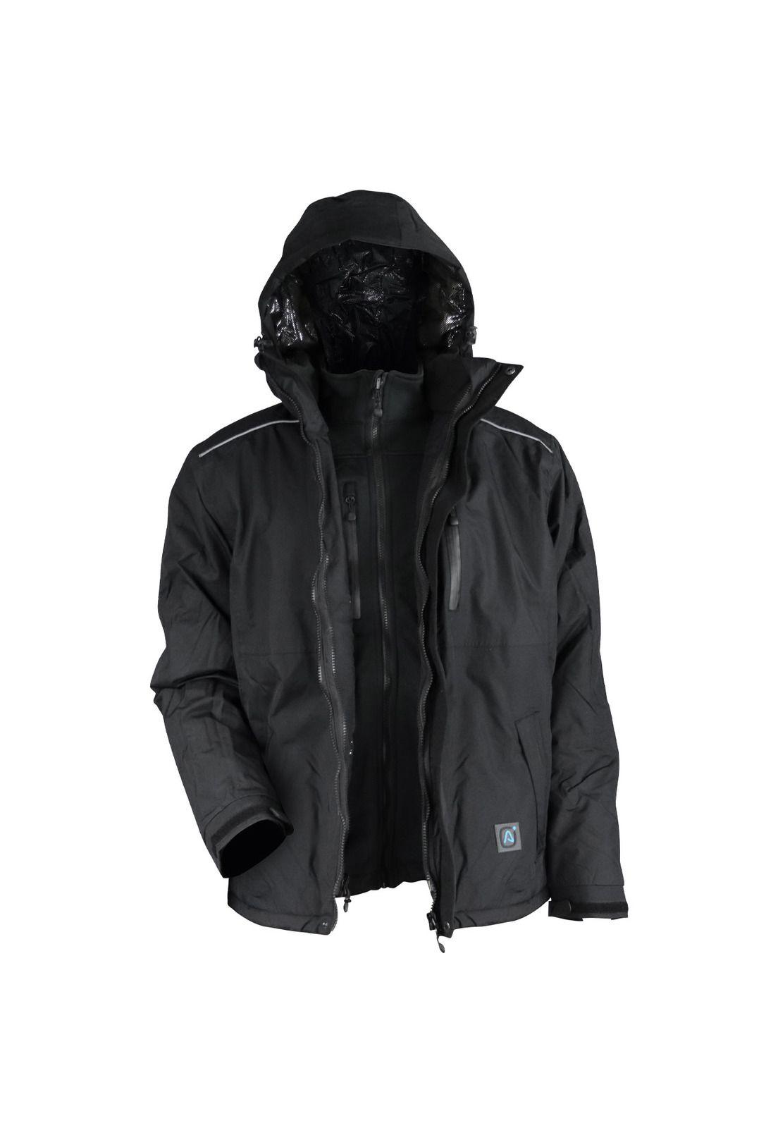Parka Hombre 3 en 1 Negro Z-0700-2