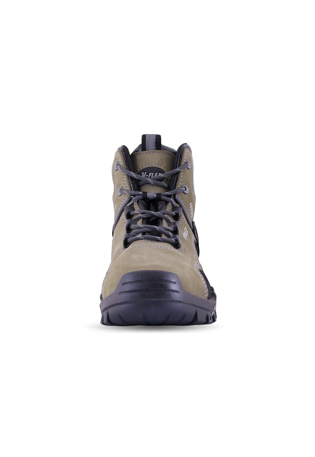 Botín V17 Nobuck Beige/Negro Vflex-4