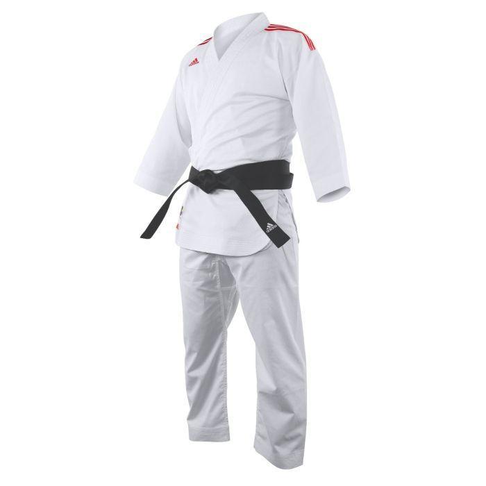 Karategi Kumite  Adizero Stripes Líneas Rojas Adidas-0