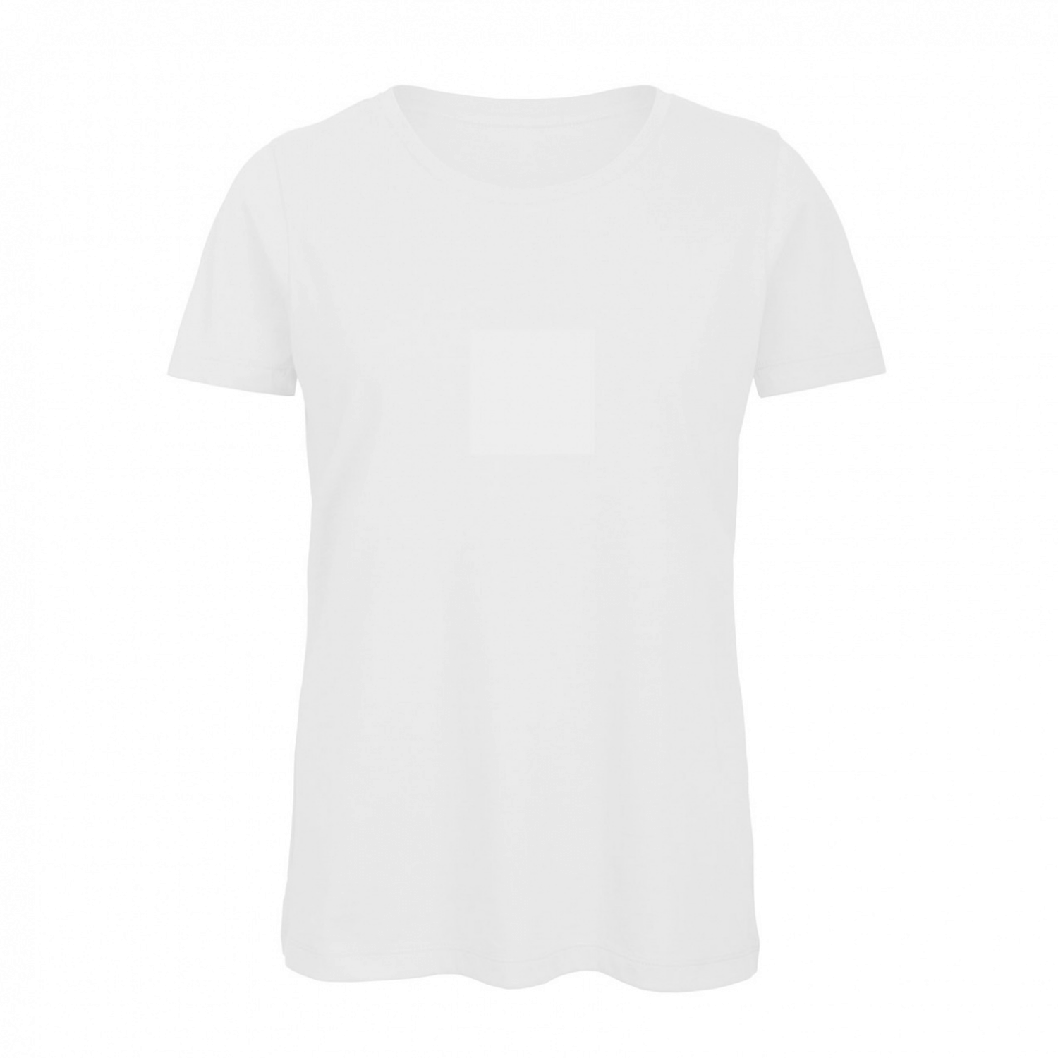 Polera Premium 100% De Algodón Orgánico Mujer Blanco B&C-1