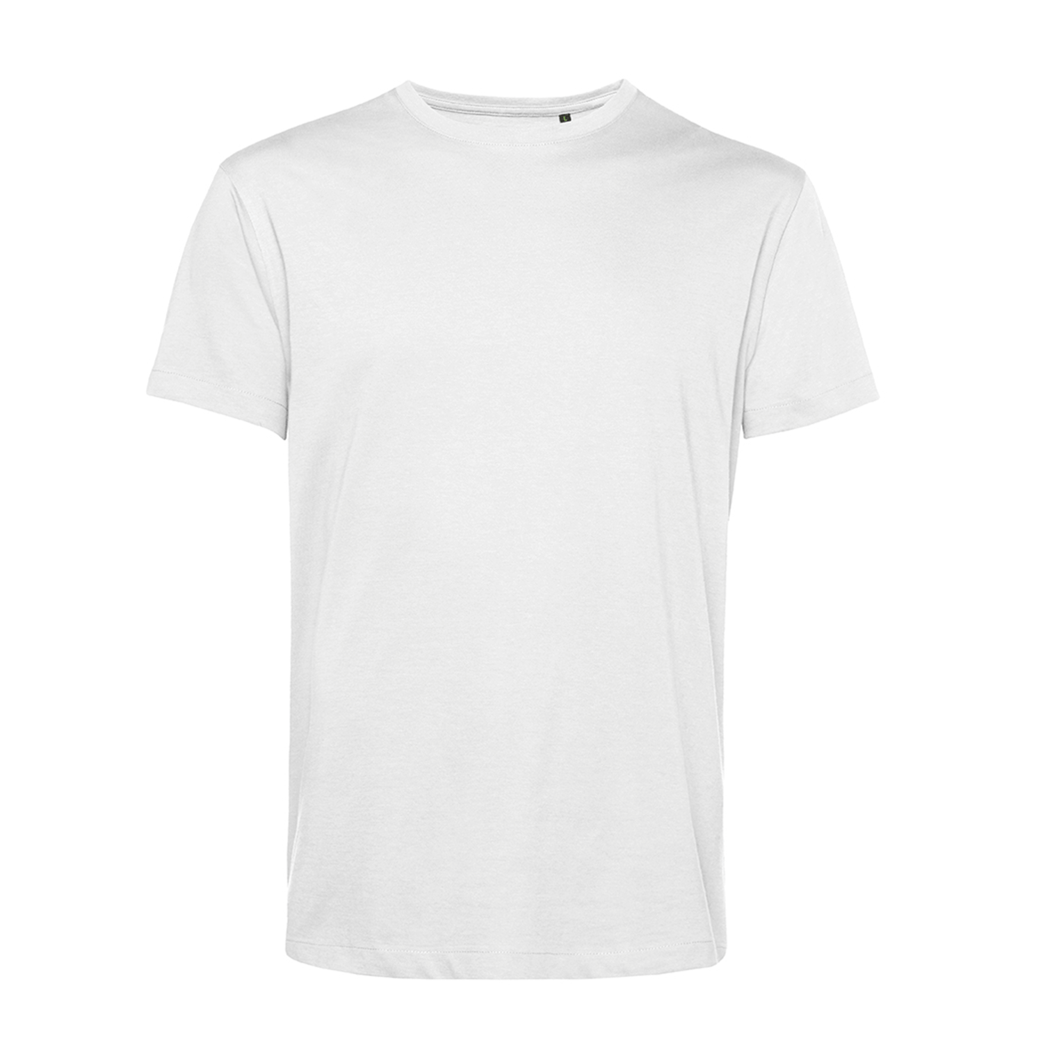 Polera Orgánica 100% Algodón Vegano E150 Blanco Unisex B&C-0
