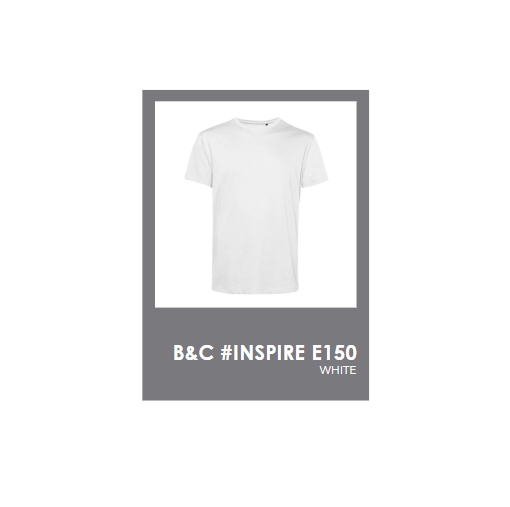 Polera Orgánica 100% Algodón Vegano E150 Blanco Unisex B&C-2