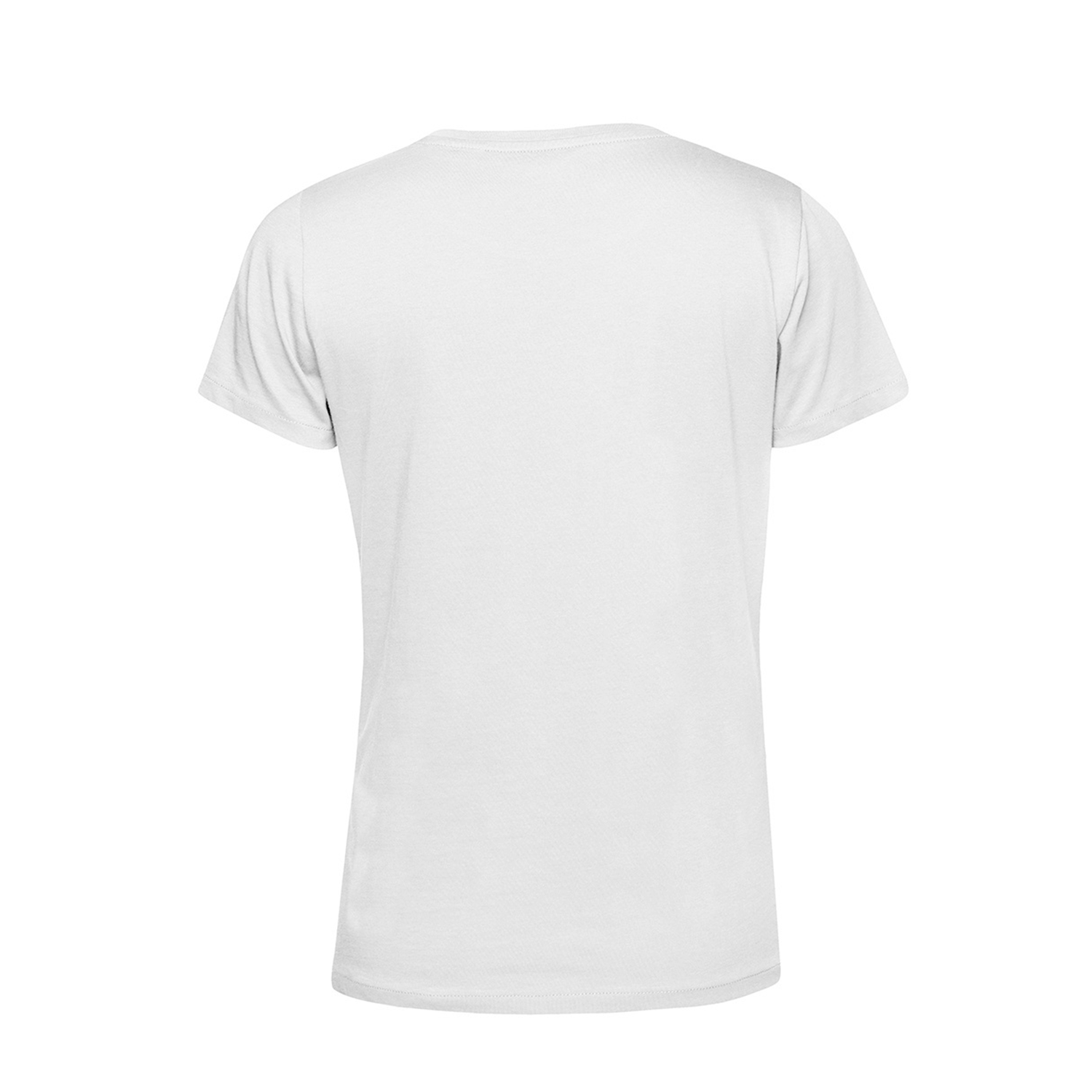 Polera Orgánica 100% Algodón Vegano #E150 Mujer Blanco B&C-1