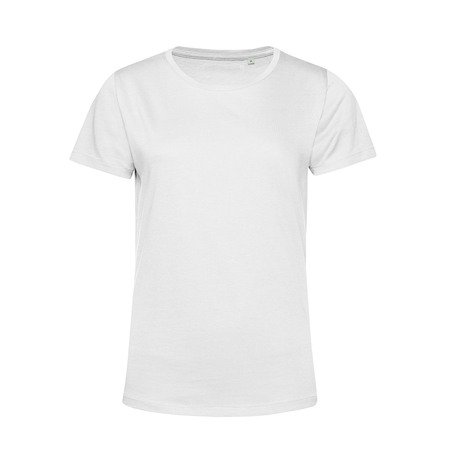 Polera Orgánica 100% Algodón Vegano #E150 Mujer Blanco B&C-0