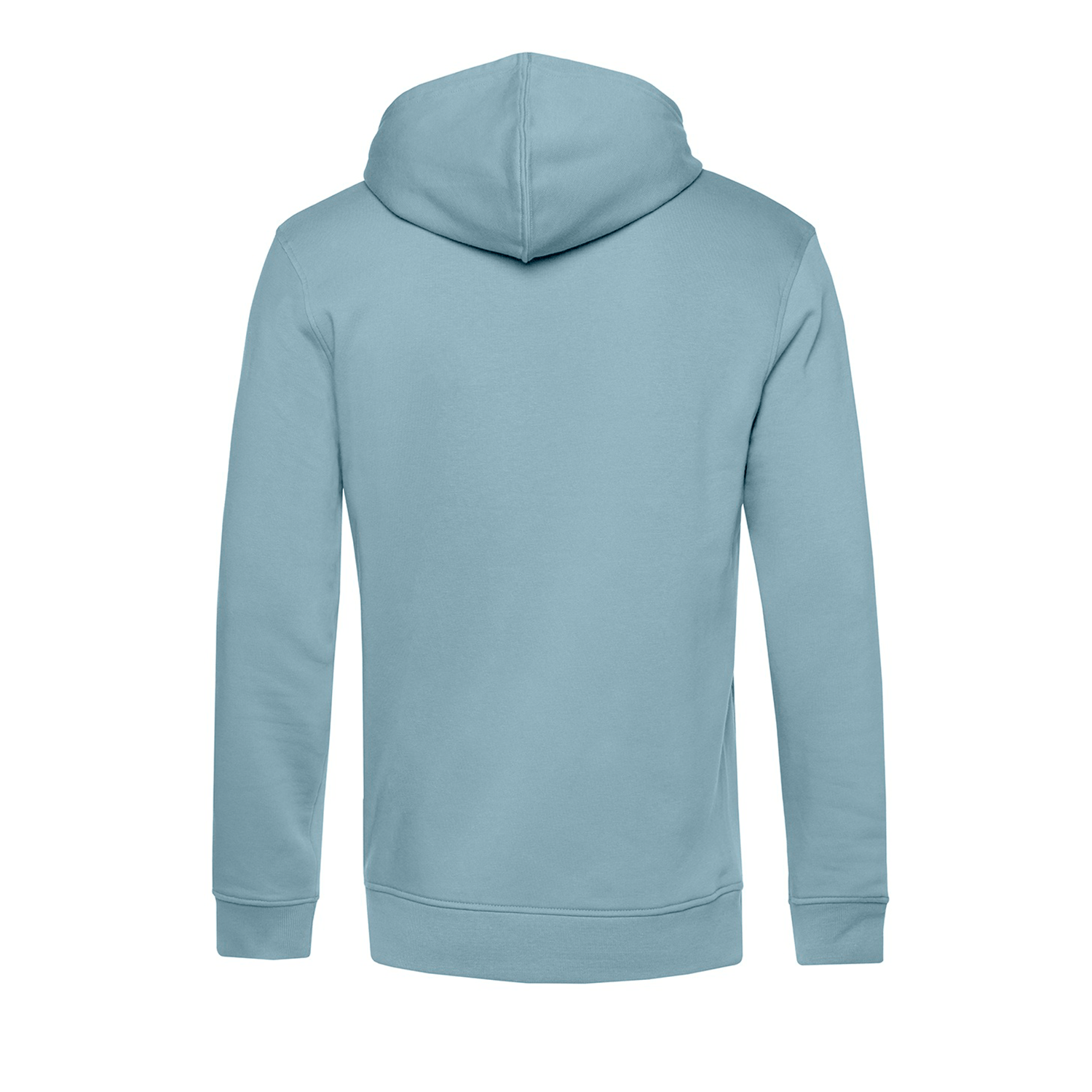 Poleron Premiun 100% Algodon Organico Hooded Celeste B&C-2