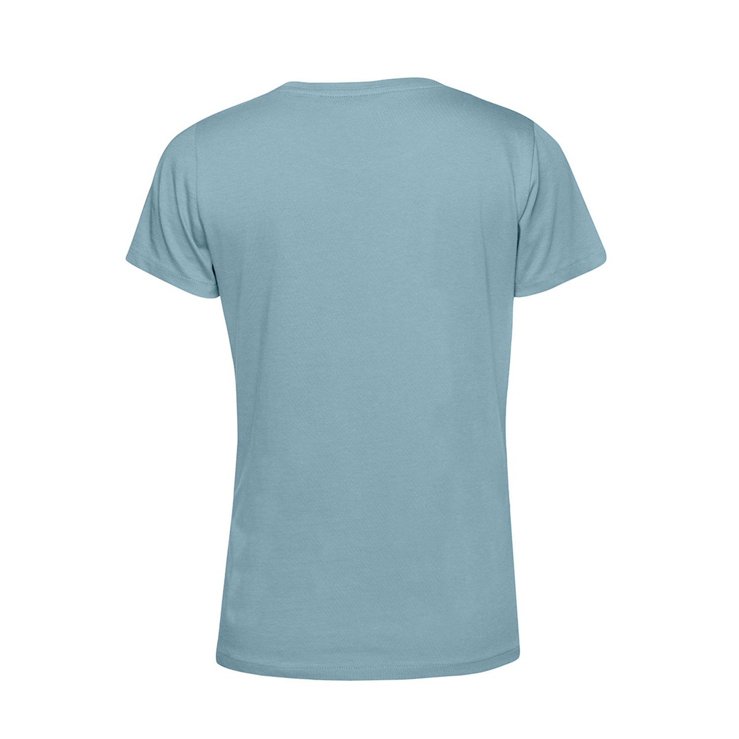 Polera Orgánica 100% Algodón Vegano #E150 Mujer Celeste B&C-2