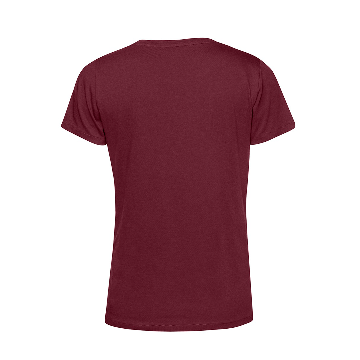 Polera Orgánica 100% Algodón Vegano #E150 Mujer Burdeo B&C-1