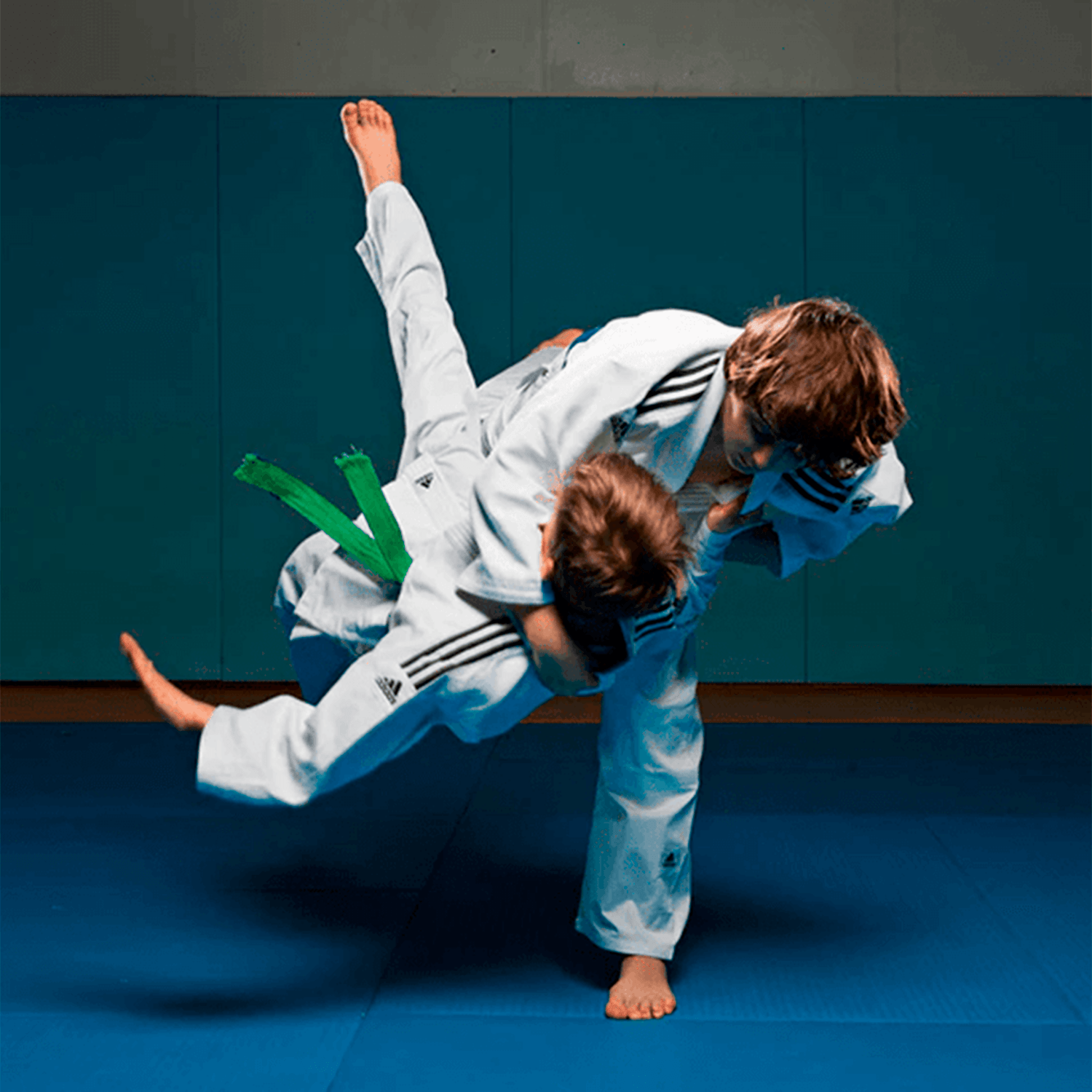 Judogi Club J350 Infantil Blanco Naranja Adidas-2