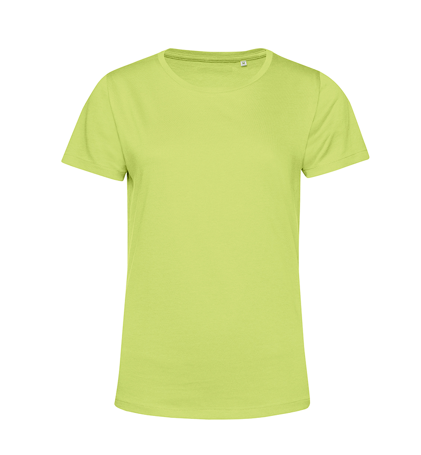 Polera Orgánica 100% Algodón Vegano #E150 Mujer Verde B&C-0