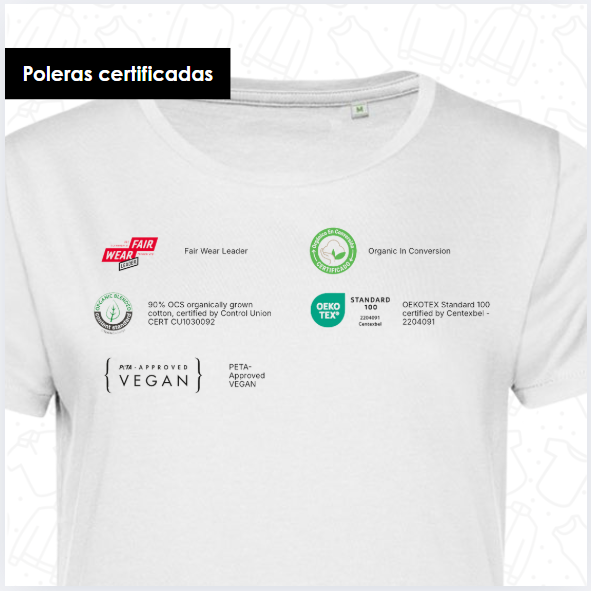 Polera Orgánica 100% Algodón Vegano #E150 Mujer Amarillo B&C-3