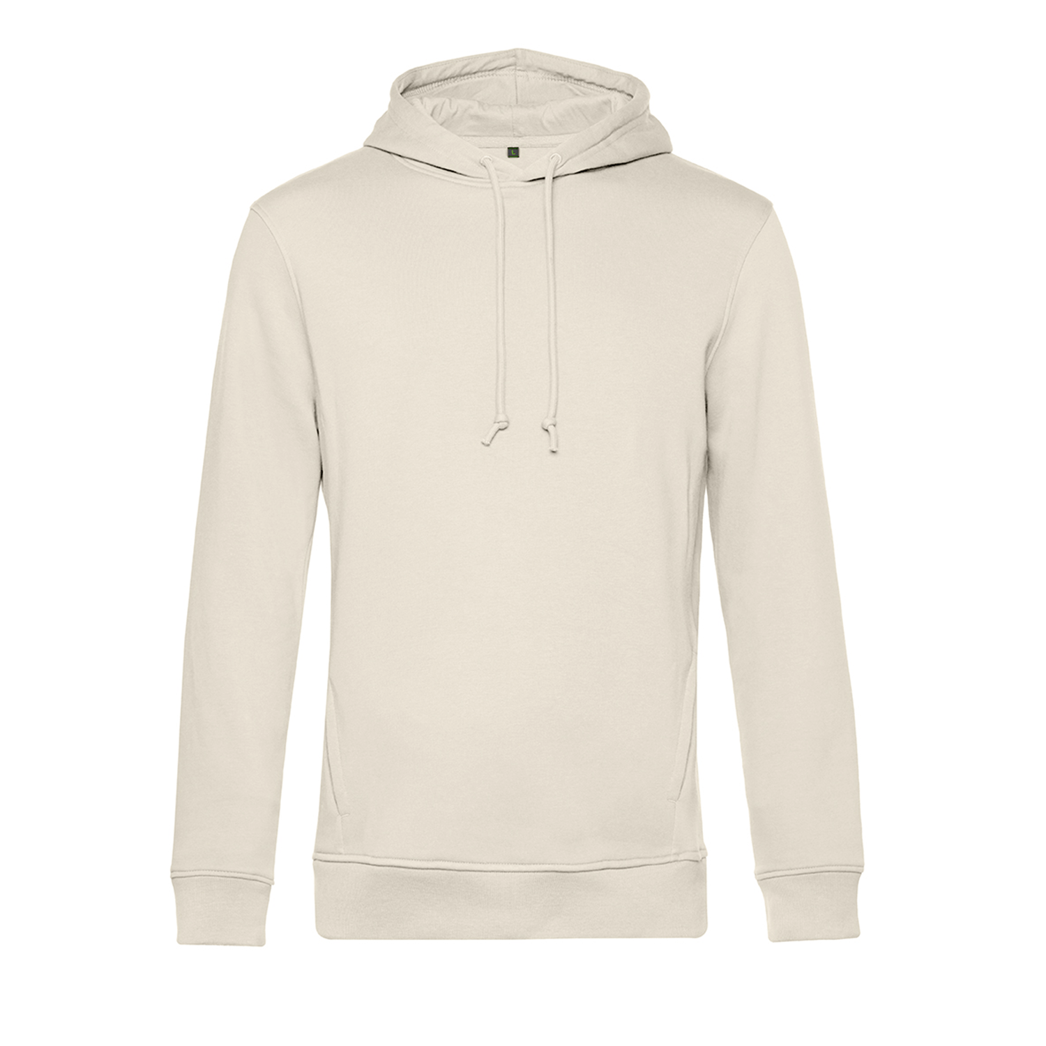 Polerón Hooded Premium 100% Algodón Orgánico Beige B&C-0
