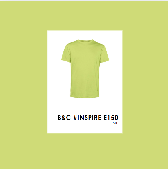 Polera Orgánica 100% Algodón Vegano #E150 Hombre Verde Lima B&C-2